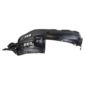 TRQ Front Right Inner Fender Liner Black Passenger Side Compatible with 2010-2013 Toyota 4Runner TO1249165