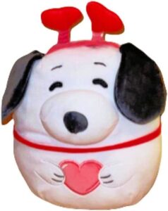 squishmallows 8" valentines peanuts snoopy with heart