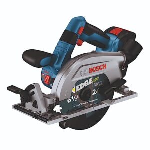 BOSCH GKS18V-22LB25 18V Brushless Blade-Left 6-1/2 In. Circular Saw Kit with (2) CORE18V 4 Ah Advanced Power Batteries