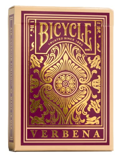 Bicycle Verbena Floral Premium Playing Cards, Gold Foil, 1 Deck