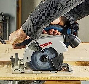 BOSCH GKS18V-22LB25 18V Brushless Blade-Left 6-1/2 In. Circular Saw Kit with (2) CORE18V 4 Ah Advanced Power Batteries