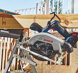 BOSCH GKS18V-22LB25 18V Brushless Blade-Left 6-1/2 In. Circular Saw Kit with (2) CORE18V 4 Ah Advanced Power Batteries