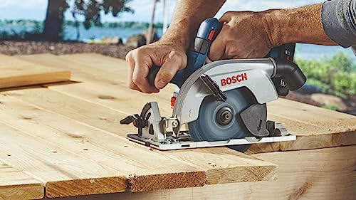 BOSCH GKS18V-22LB25 18V Brushless Blade-Left 6-1/2 In. Circular Saw Kit with (2) CORE18V 4 Ah Advanced Power Batteries