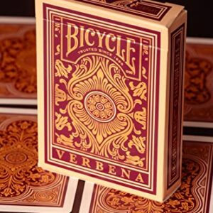 Bicycle Verbena Floral Premium Playing Cards, Gold Foil, 1 Deck