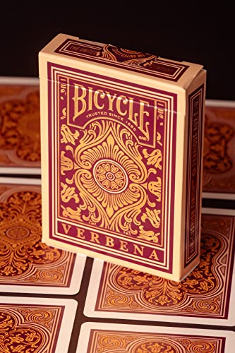 Bicycle Verbena Floral Premium Playing Cards, Gold Foil, 1 Deck