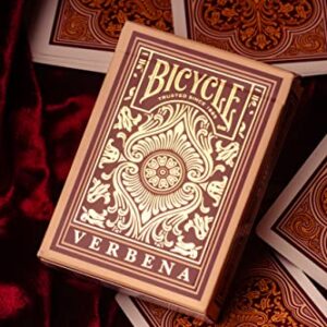 Bicycle Verbena Floral Premium Playing Cards, Gold Foil, 1 Deck