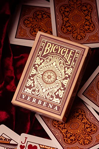 Bicycle Verbena Floral Premium Playing Cards, Gold Foil, 1 Deck