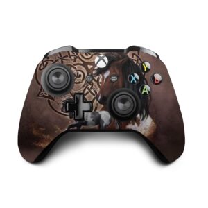 head case designs officially licensed brigid ashwood horse art mix vinyl sticker gaming skin decal cover compatible with xbox one s/x controller