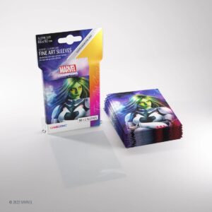 Gamegenic Marvel Champions The Card Game Official Gamora Fine Art Sleeves Pack of 50 Art Sleeves and 1 Clear Sleeve Card Game Holder Use with TCG and LCG Games Made by Fantasy Flight Games