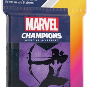 Gamegenic Marvel Champions The Card Game Official Hawkeye Art Sleeves | Pack of 50 Art Sleeves and 1 Clear Sleeve | Card Game Holder | Use with TCG and LCG Games | Made by Fantasy Flight Games