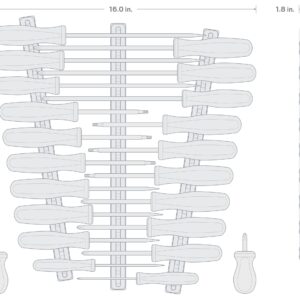 TEKTON Hard Handle Screwdriver Set with Black Rails, 22-Piece (#0-#3, 1/8-5/16 in., T10-T30) | DRV44500 | Made in USA