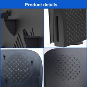 PS5 Console Face Plates,Playstation 5 Accessories with Fan Vents Faceplate，with Dust Filter for Cooling Vents,Shockproof ABS Shell Cover Case (Pattern Disc Edition)