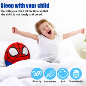 Hevano 13.5 Inch Spider Plushies Stuffed Animal Toys, Super Soft Spider Plush Pillow for Kids Adults Movie Fans, Birthday/Children's Day Gift, Red