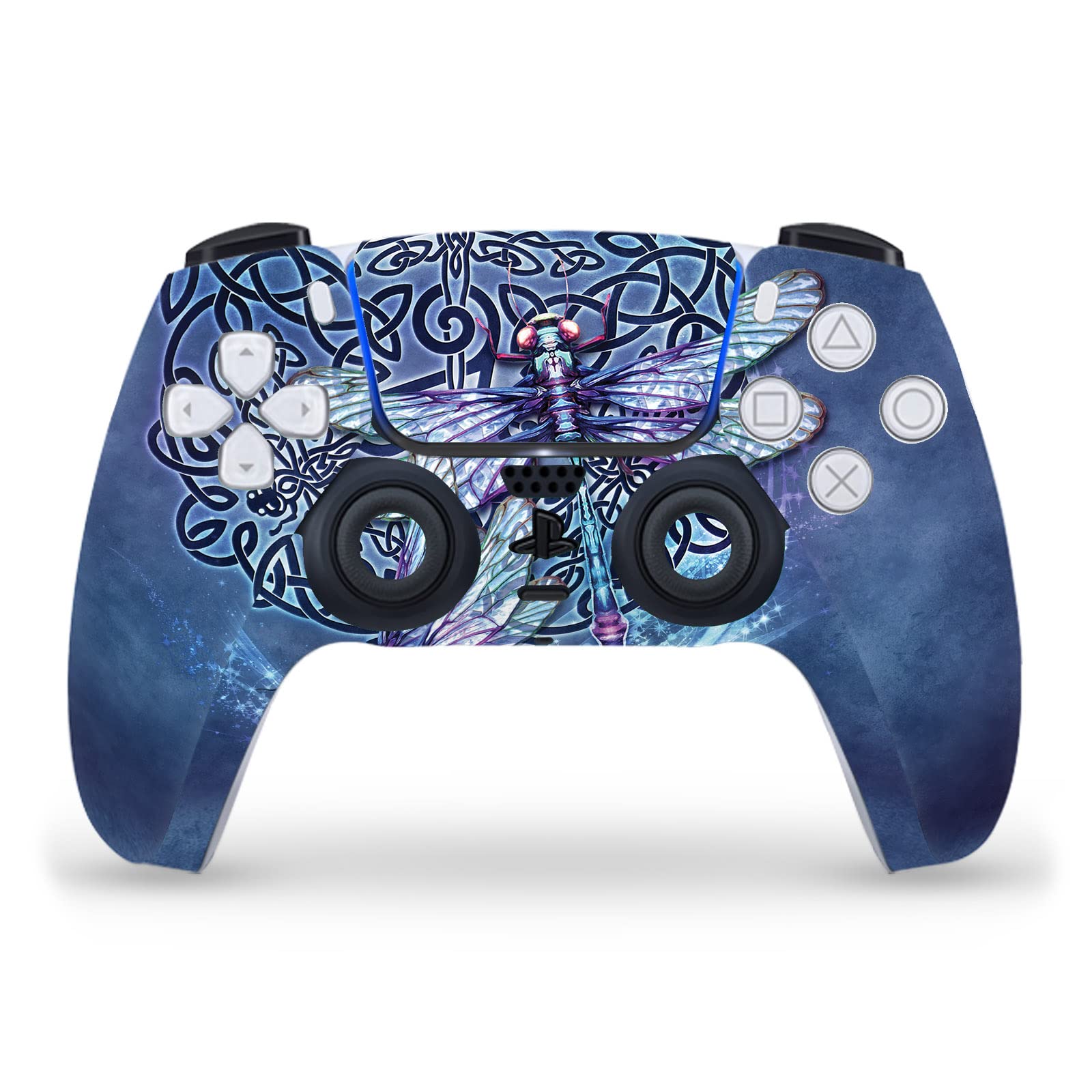 Head Case Designs Officially Licensed Brigid Ashwood Dragonfly Art Mix Vinyl Faceplate Sticker Gaming Skin Decal Cover Compatible with Sony Playstation 5 PS5 DualSense Controller