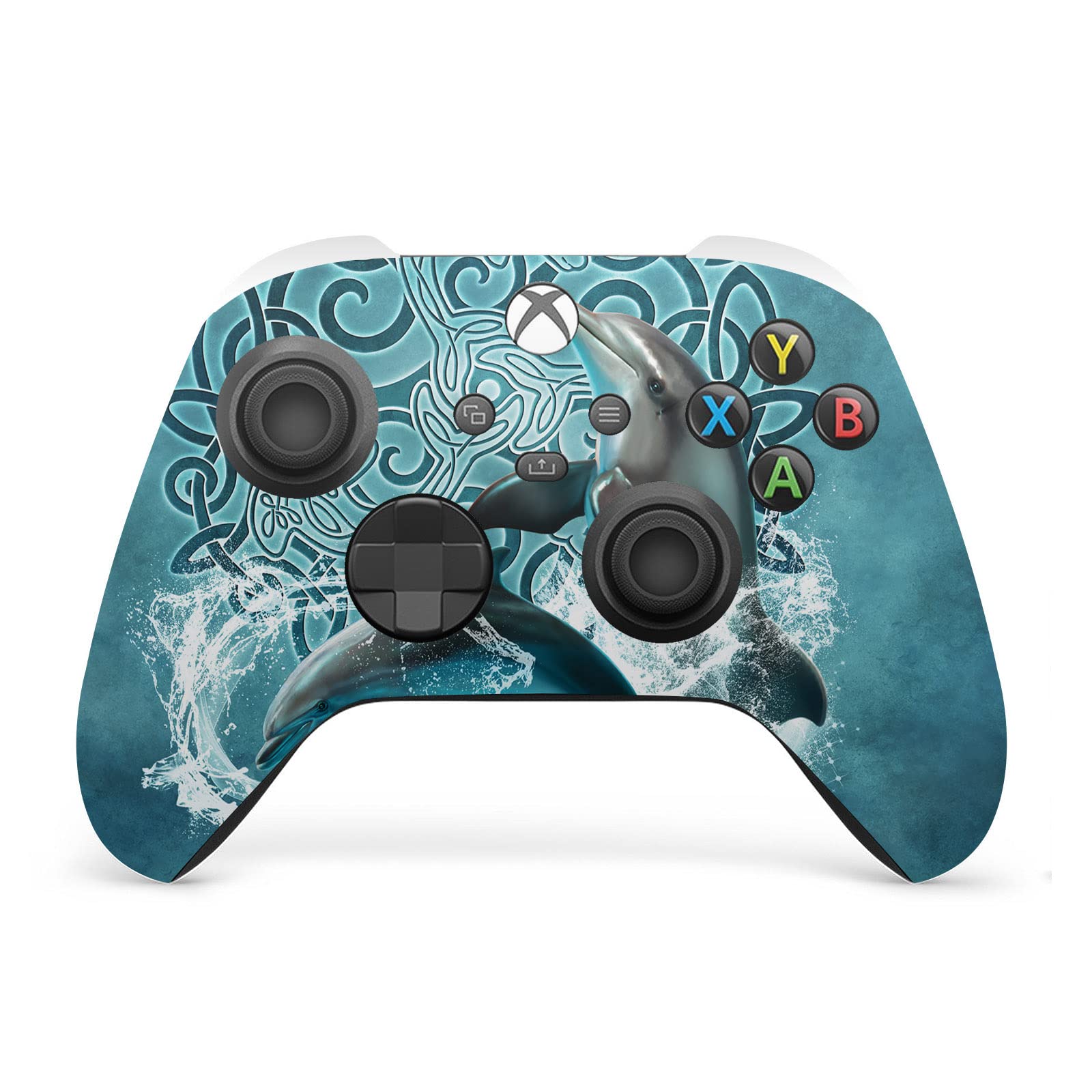 Head Case Designs Officially Licensed Brigid Ashwood Dolphin Art Mix Vinyl Sticker Gaming Skin Decal Cover Compatible with Xbox Series X/S Controller