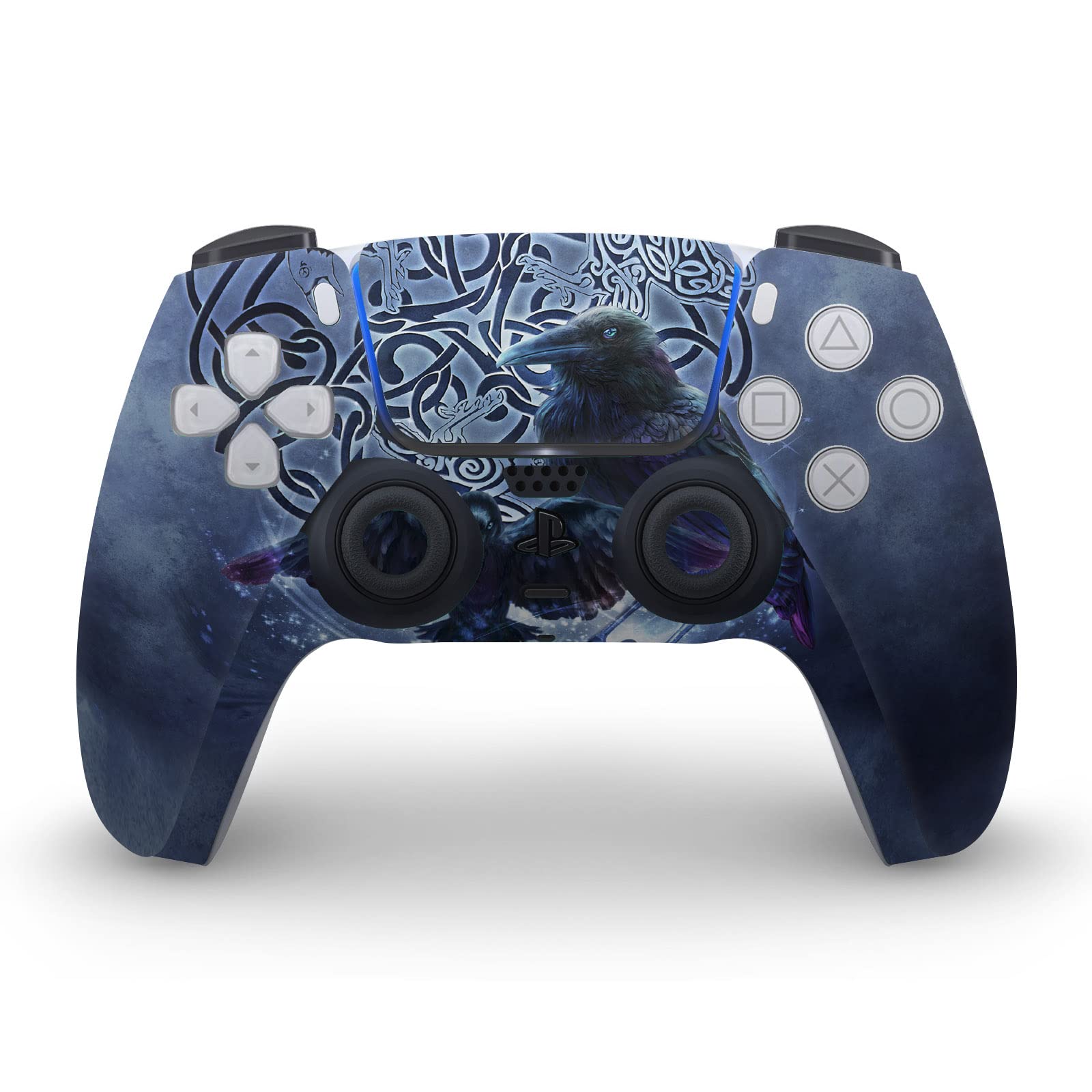 Head Case Designs Officially Licensed Brigid Ashwood Raven Art Mix Vinyl Faceplate Sticker Gaming Skin Decal Compatible with Sony Playstation 5 PS5 Digital Edition Console and DualSense Controller