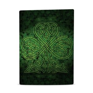 Head Case Designs Officially Licensed Brigid Ashwood Irish Shamrock Art Mix Vinyl Faceplate Sticker Gaming Skin Decal Compatible With Sony PlayStation 5 PS5 Disc Edition Console & DualSense Controller