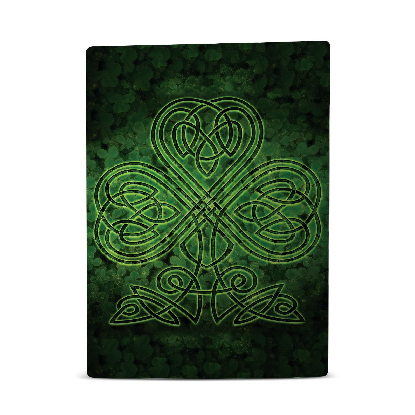 Head Case Designs Officially Licensed Brigid Ashwood Irish Shamrock Art Mix Vinyl Faceplate Sticker Gaming Skin Decal Compatible With Sony PlayStation 5 PS5 Disc Edition Console & DualSense Controller