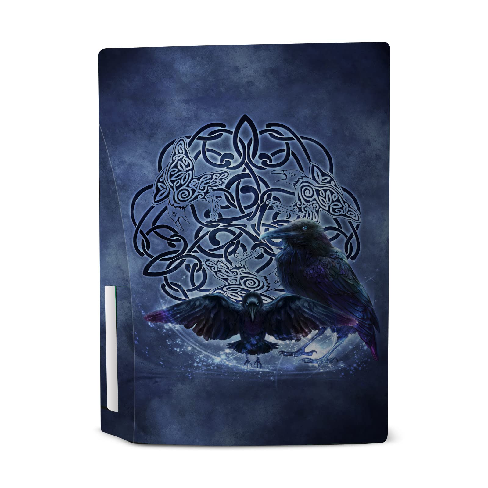 Head Case Designs Officially Licensed Brigid Ashwood Raven Art Mix Vinyl Faceplate Sticker Gaming Skin Decal Cover Compatible with Sony PlayStation 5 PS5 Disc Edition Console