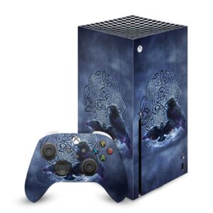 Head Case Designs Officially Licensed Brigid Ashwood Raven Art Mix Vinyl Sticker Gaming Skin Decal Cover Compatible with Xbox Series X Console and Controller Bundle