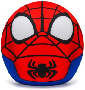 hevano 13.5 inch spider plushies stuffed animal toys, super soft spider plush pillow for kids adults movie fans, birthday/children's day gift, red