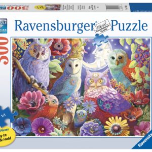 Ravensburger Night Owl Hoot Jigsaw Puzzle - 300 Larger Format Pieces | Vibrant, Glare-Free Imagery | Perfect Interlocking Fit | FSC Certified Sustainable Wood | Ideal for Ages 9 and Up