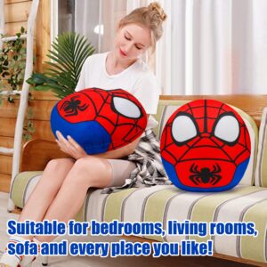 Hevano 13.5 Inch Spider Plushies Stuffed Animal Toys, Super Soft Spider Plush Pillow for Kids Adults Movie Fans, Birthday/Children's Day Gift, Red