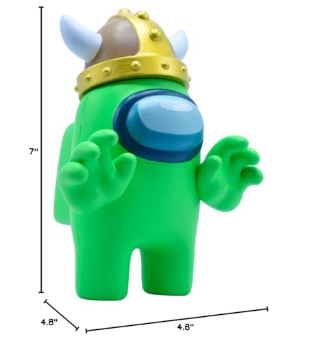 Just Toys LLC Among Us Collectible Figures - Series 2 (Green w/Viking Hat)