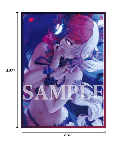 60PCS Art Anime Card Sleeves PKM Card Shield Board Game Trading Cards Top Loader Deck Protector for TCG/MTG/PKM/TCG Standard Size Cards 67x92mm (Uta)