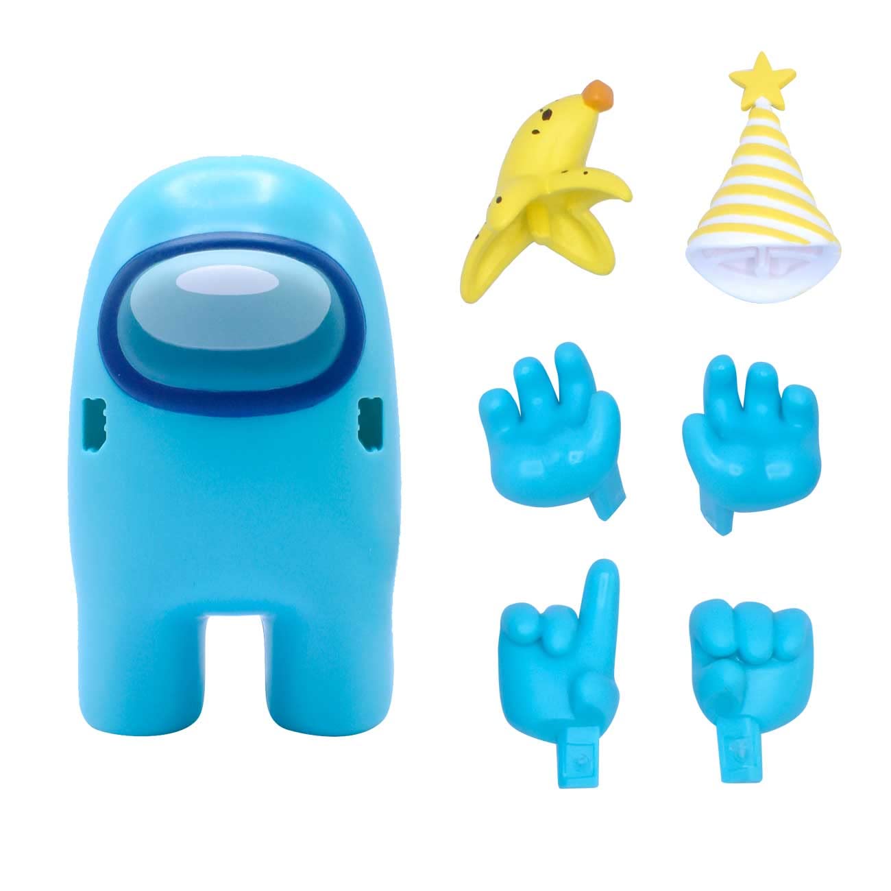 Just Toys LLC Among Us Action Figures Series 2 (Aquamarine w/Party Hat)