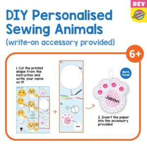 C.S. Kids Magic World DIY Personalised Sewing Kit - SA19 My Koala |Frist Sewing Arts & Crafts Gifts | Educational Sewing Kit for Kids(Safety Needle & Instruction Included)