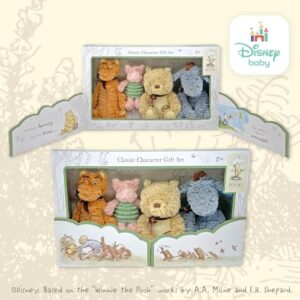 KIDS PREFERRED Disney Baby Classic Winnie The Pooh and Friends 4 Piece Plush Collector Set Stuffed Animals