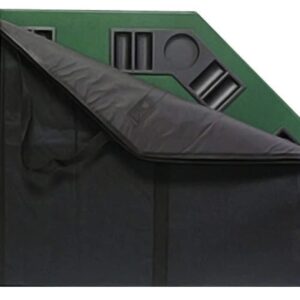 48" Green Octagon Folding Poker and Blackjack Table Top with Carrying Case