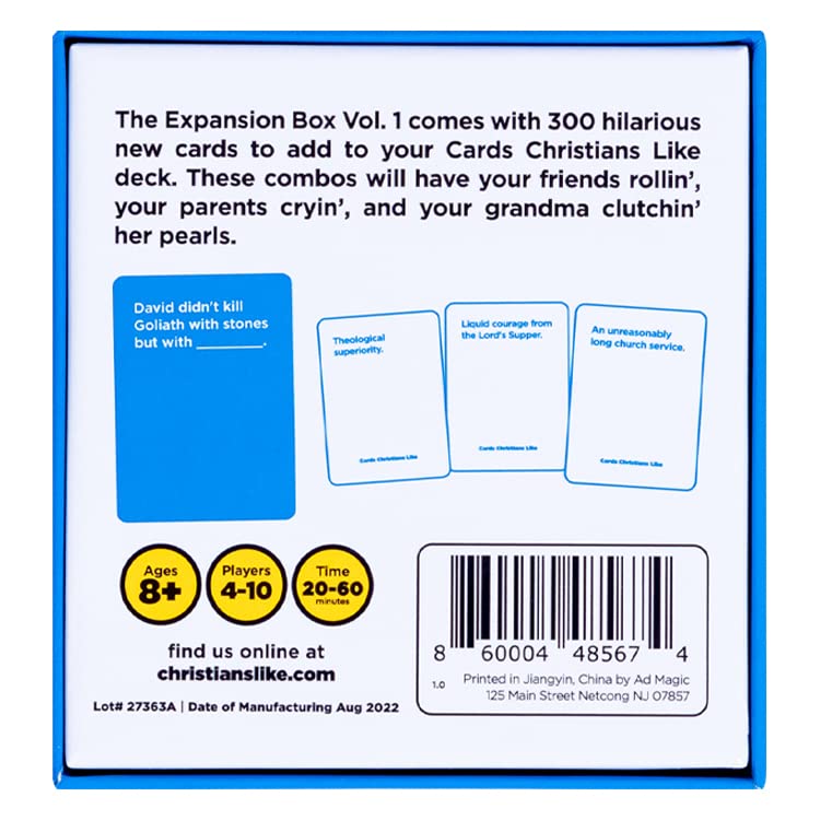 Cards Christians Like: The Expansion Box Vol. 1 • 300-Card Expansion • A Party Game for Church People