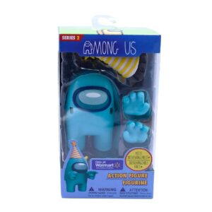 Just Toys LLC Among Us Action Figures Series 2 (Aquamarine w/Party Hat)