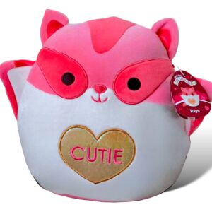 Squishmallows Official Kellytoy Rayn Sugar Glider 12 Inch Hot Pink and White with “ Cutie” on Belly Plush - 2023 Valentine’s Squad Stuffed Animal Toy Pillow