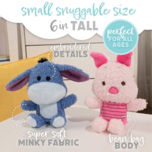 KIDS PREFERRED Disney Baby Cuteeze Winnie The Pooh Friends Eeyore and Piglet Stuffed Animal Plush Toys 2 Piece Set for Baby and Toddler Boys and Girls - 7 Inches