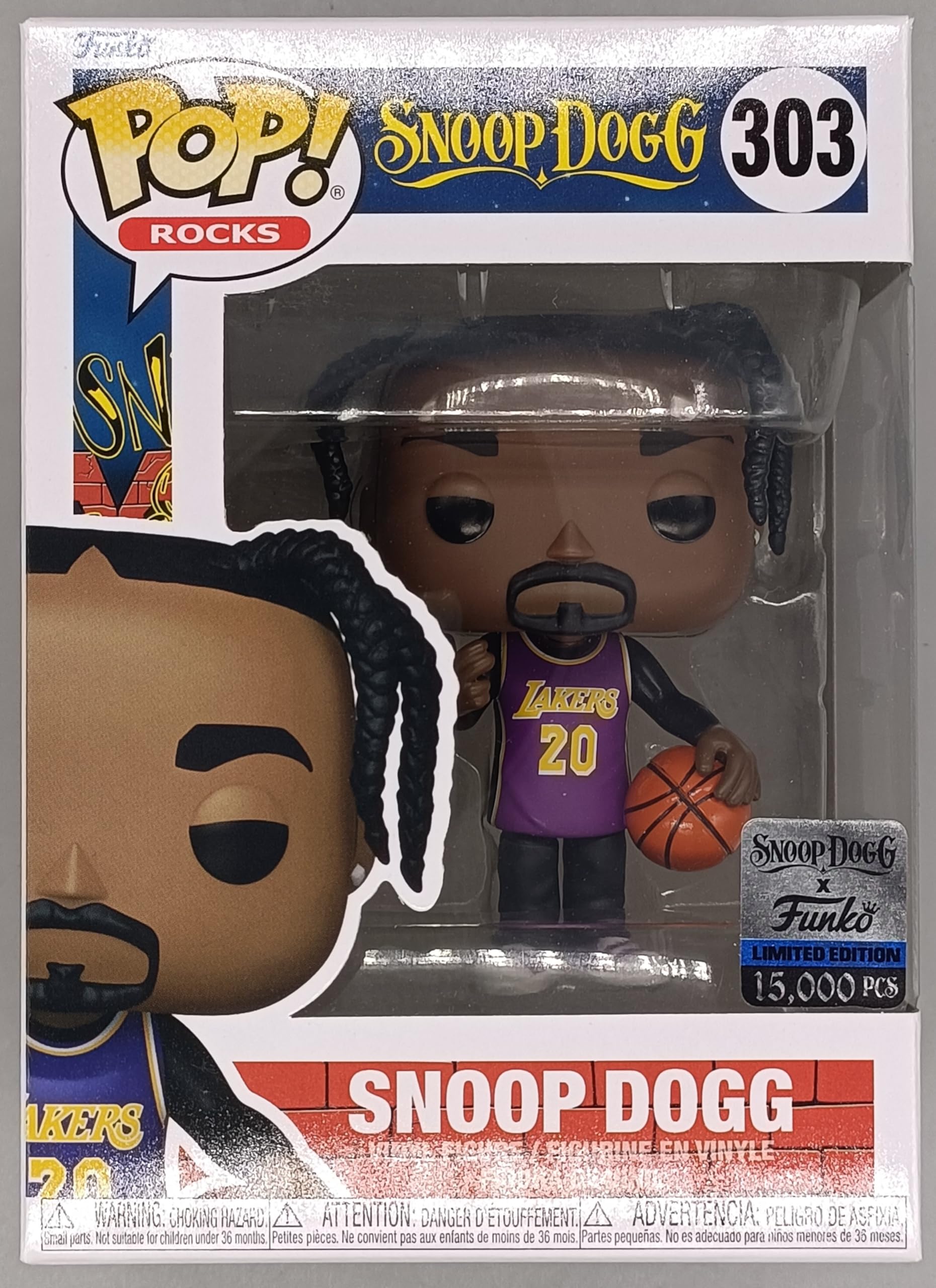 Funko Snoop Dogg Purple Lakers Jersey Exclusive Vinyl Figure