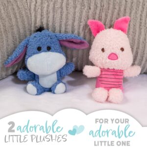 KIDS PREFERRED Disney Baby Cuteeze Winnie The Pooh Friends Eeyore and Piglet Stuffed Animal Plush Toys 2 Piece Set for Baby and Toddler Boys and Girls - 7 Inches