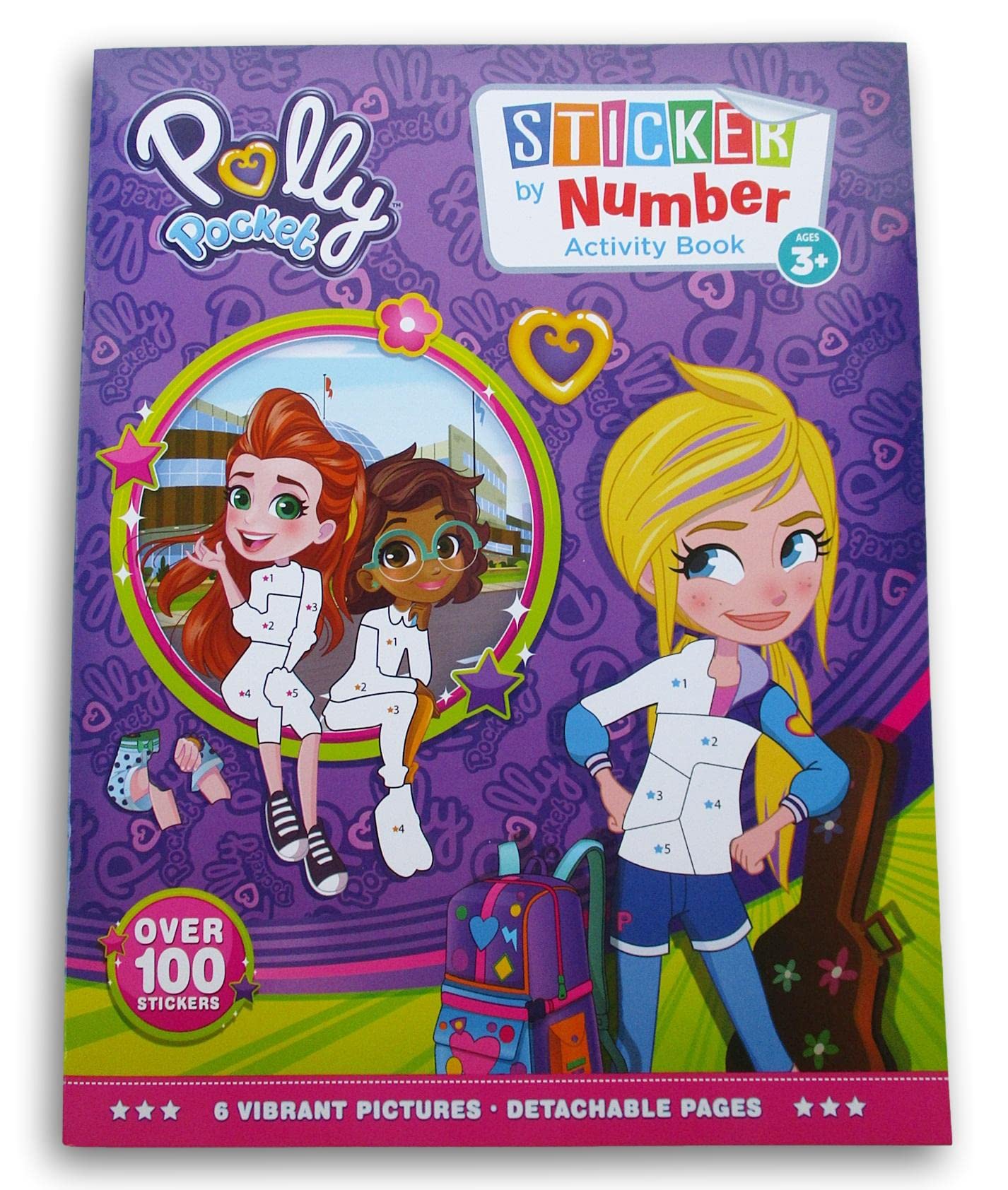 Polly Pocket Sticker by Numbers Book - Over 100 Stickers and 6 Vibrant Pictures to Fill in!