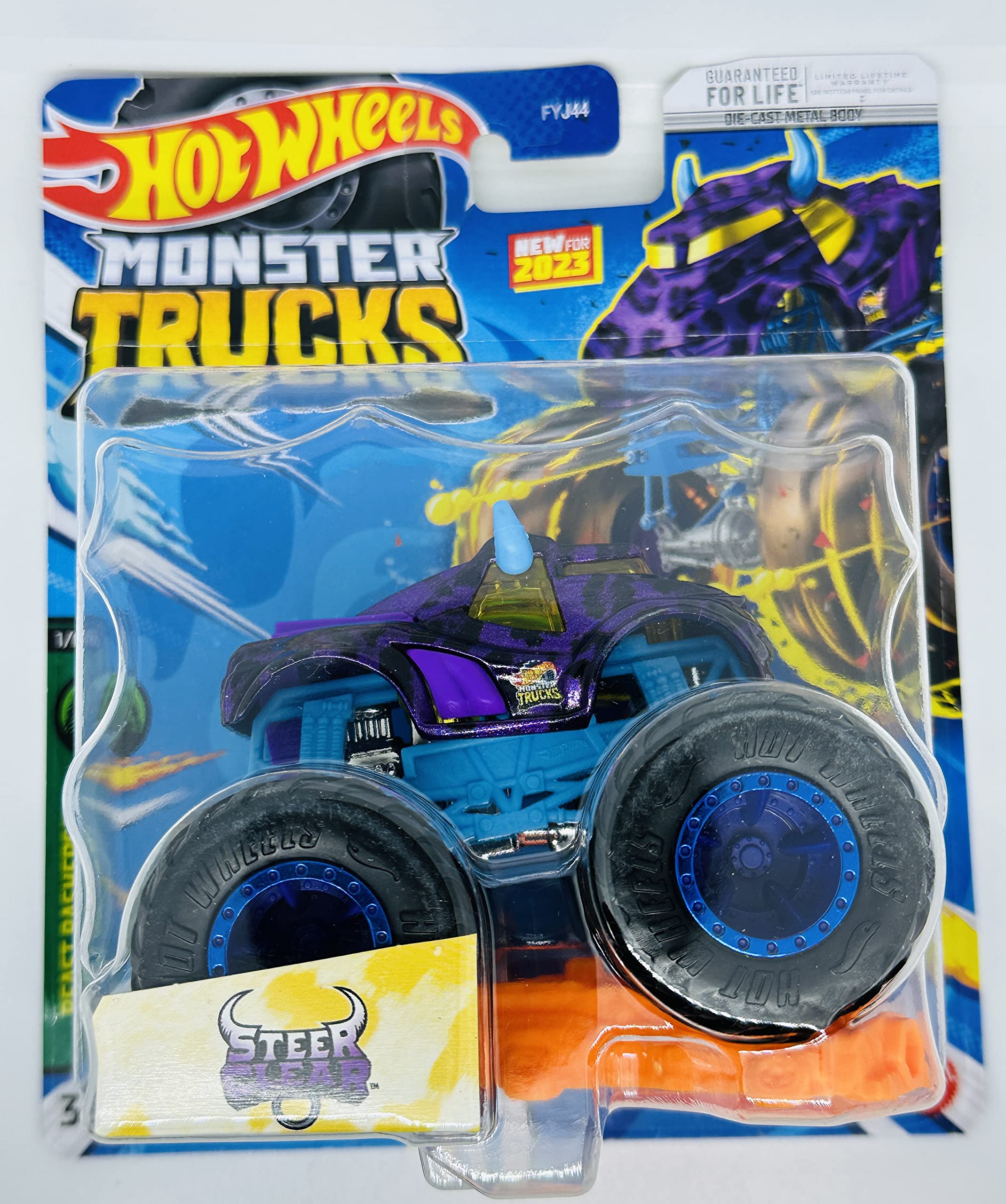 Hot Wheels Monster Trucks - Steer Clear - Beast Bashers 1/6-2023 Mix 1