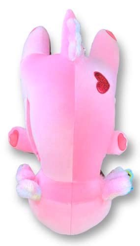 Kellytoy Hug-A-Pet 22 Inch Cressida Pink Axolotl - Valentine’s Edition 2023