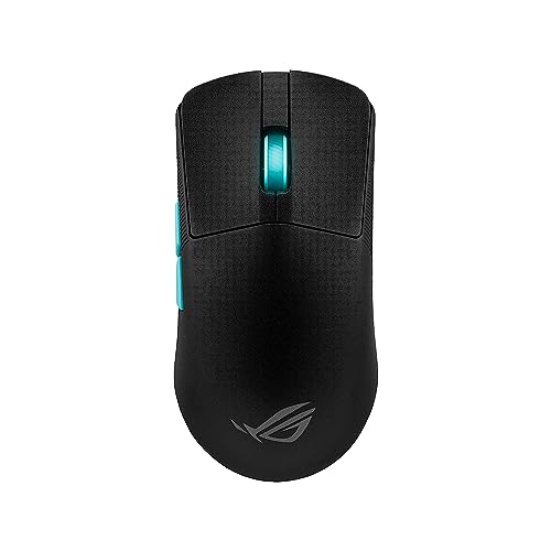 ASUS ROG Harpe Gaming Wireless Mouse, Ace Aim Lab Edition, 54g Ultra-Lightweight, 36,000 DPI Sensor, 5 Programmable Buttons, Tri-Mode Connectivity (2.4GHz RF, Bluetooth, Wired), SpeedNova, Black