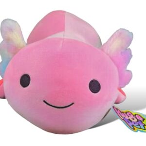 Kellytoy Hug-A-Pet 22 Inch Cressida Pink Axolotl - Valentine’s Edition 2023