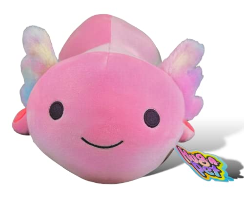 Kellytoy Hug-A-Pet 22 Inch Cressida Pink Axolotl - Valentine’s Edition 2023