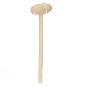 Jeanoko Kids Hammer Wood, 30pcs Mini Wooden Hammer Kids Toys Wooden Crab Lobster Mallet Small Wooden Mallet for Breakable Chocolate Heart