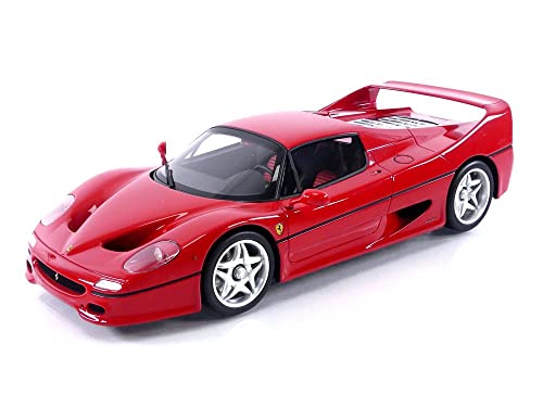 BBR 1995 F50 Coupe Rosso Corsa Red with Display CASE Limited Edition to 700 Pieces Worldwide 1/18 Model Car P18189 A