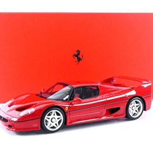 BBR 1995 F50 Coupe Rosso Corsa Red with Display CASE Limited Edition to 700 Pieces Worldwide 1/18 Model Car P18189 A