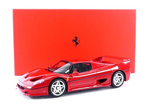 BBR 1995 F50 Coupe Rosso Corsa Red with Display CASE Limited Edition to 700 Pieces Worldwide 1/18 Model Car P18189 A