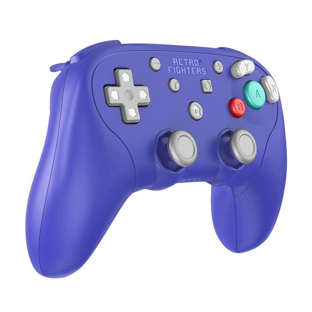 Retro Fighters BladeGC Wireless Controller Next-Gen - GameCube, Switch, PC, Gameboy Player Compatible Indigo (Blue/Purple)